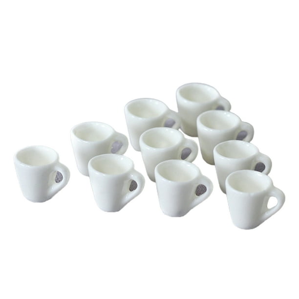 6pcs Mini Coffee Cup Miniature Dollhouse Food Drink Home Tableware Decorss!